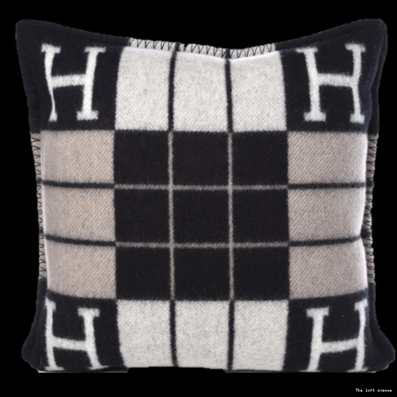 PILLOW THROW STRIPE WOOL HERMES 0714